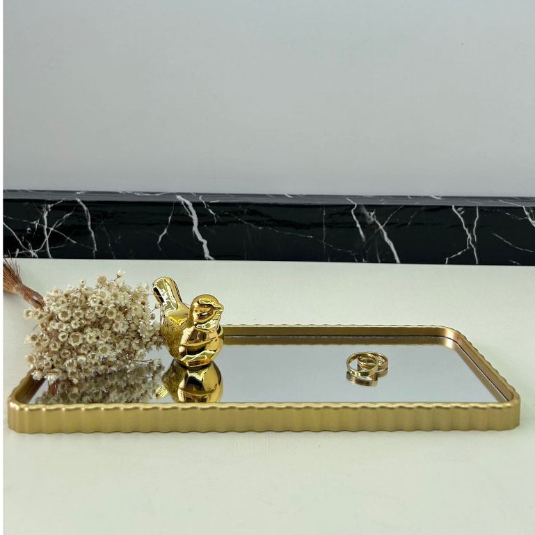 Bandeja Espelhada Banheiro Lavabo Bandeja Decorati