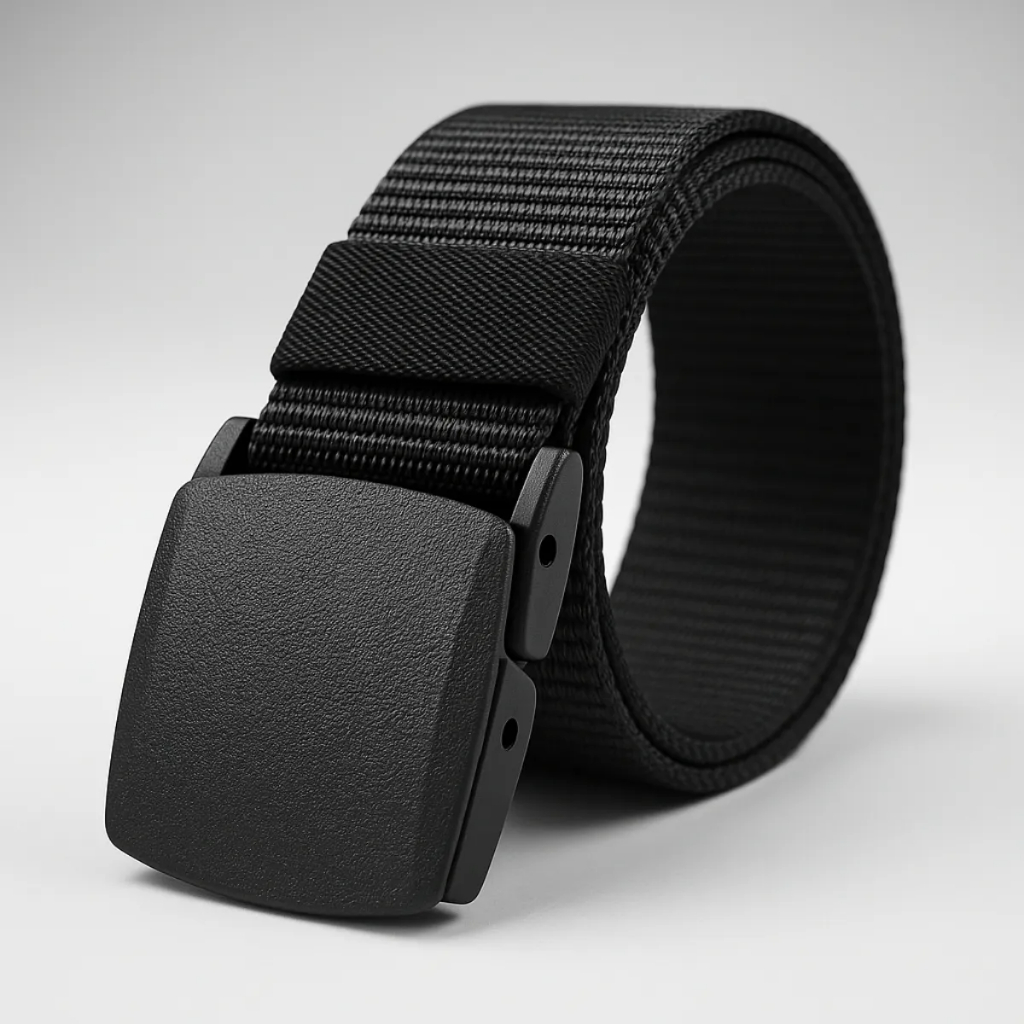 Cinto Antialergico Preto Fivela De Engate Rapido P