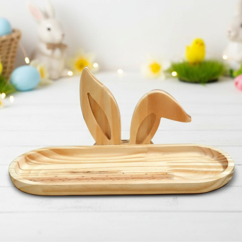 Bandeja de Madeira- Páscoa Orelhinhas