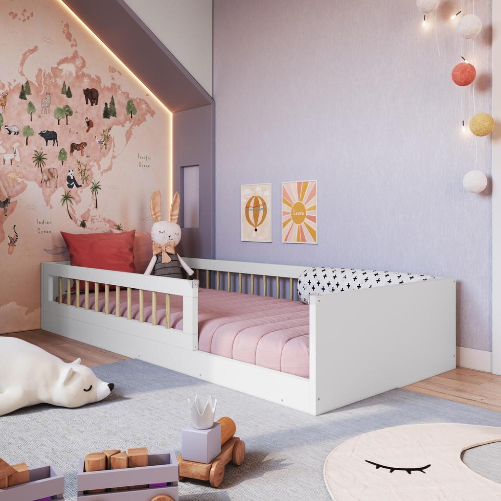 Cama Infantil de Chão Montessoriana de Solteiro p