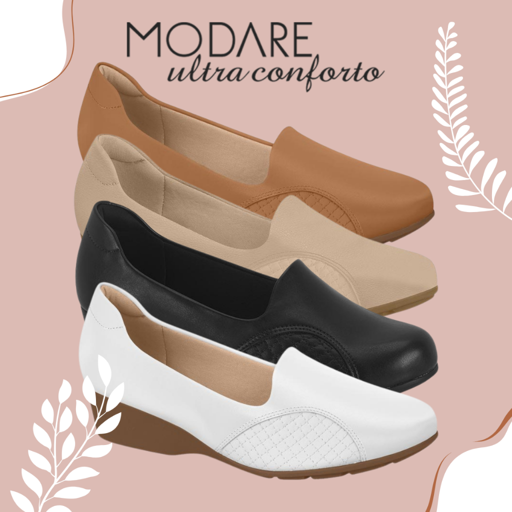 Sapato Mocassim Ortopédico Modare Ultra Conforto 