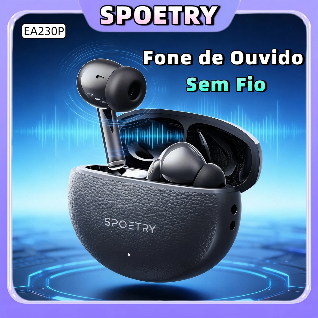 Fone de Ouvido Sem Fio EA230P Com Cancelamento De 