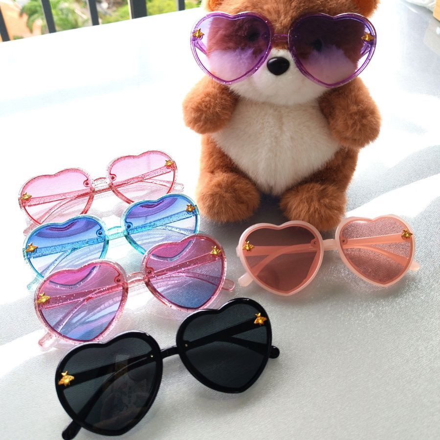 Óculos de sol infantil coracão Cute com abelha B