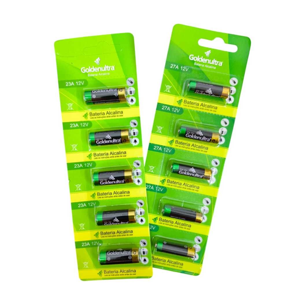 Pilha Para Controle De Portão 12v 23A 27A Cartela