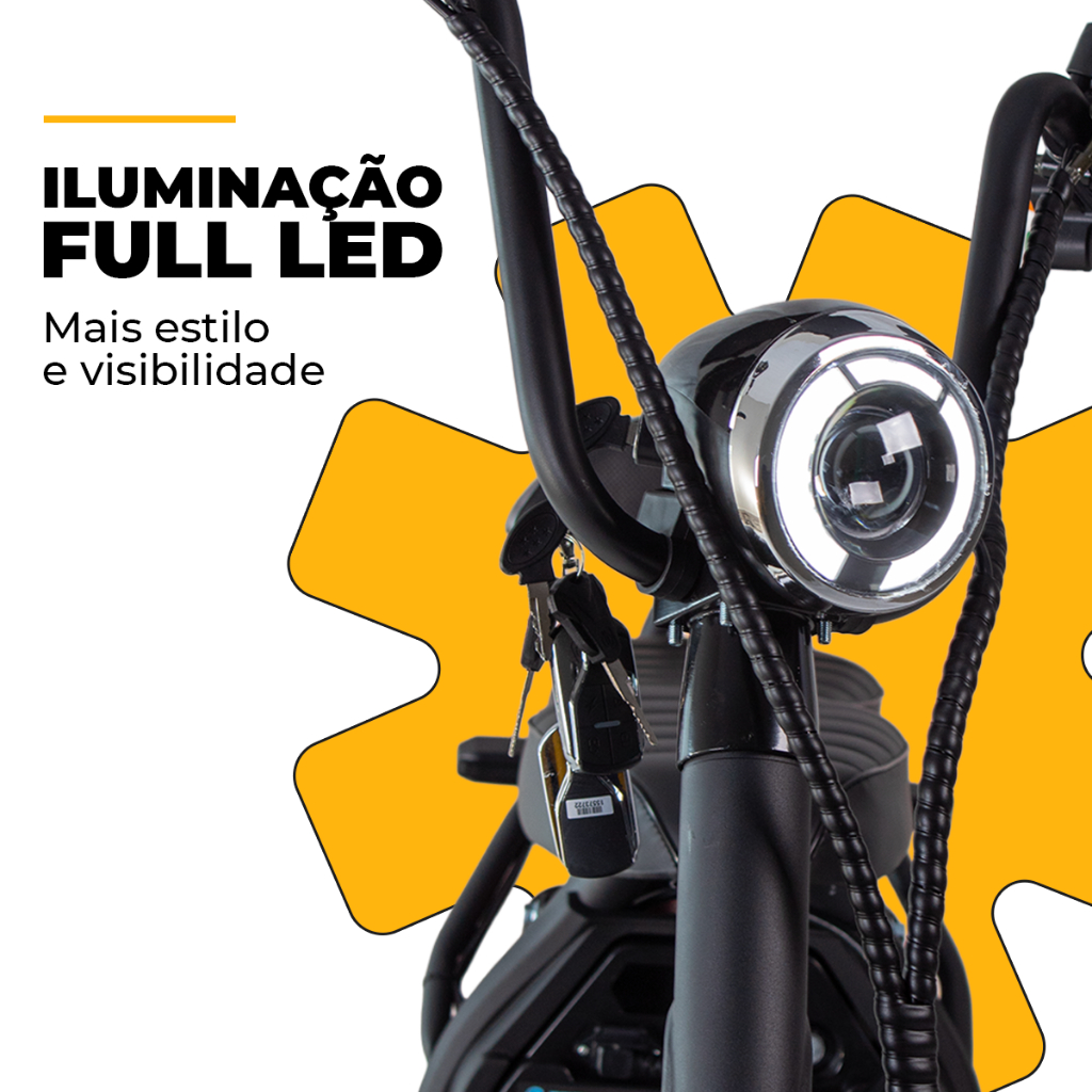 Scooter Moto Elétrica WeHawk NB Free WX-10 | Pot