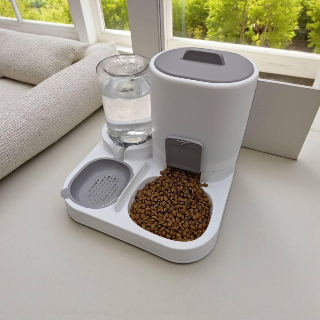 Bebedouro e Comedouro Automático 2 em 1 para Cãe