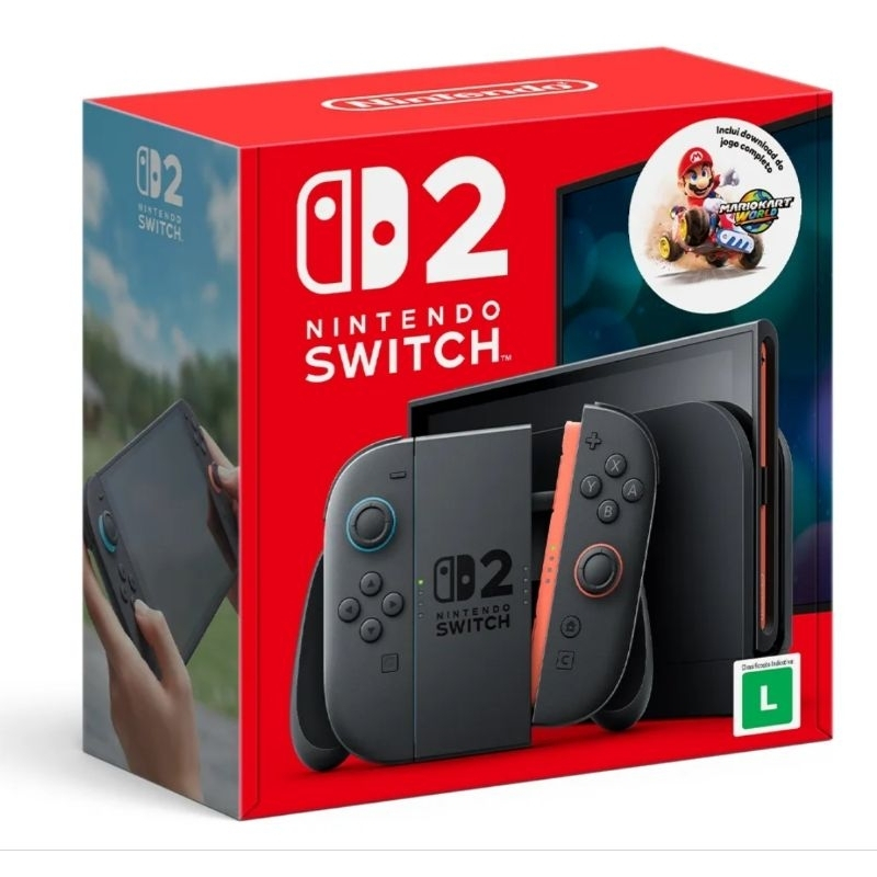 NINTENDO SWITCH 2 LCD 256GB + JOGO MARIO KART WORL