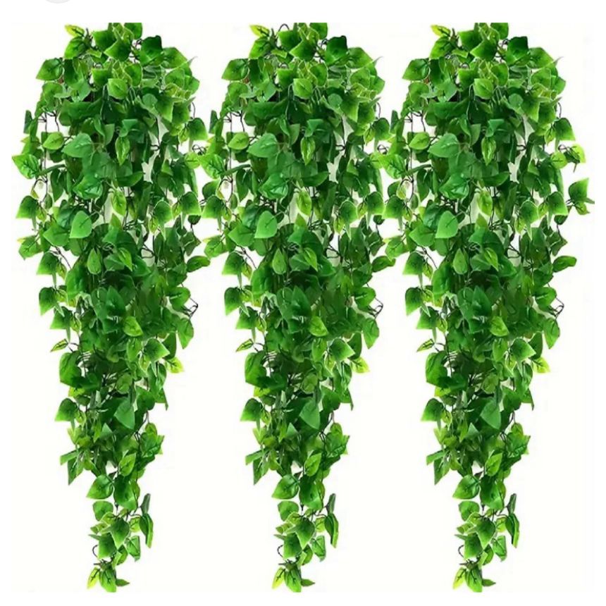 Arranjos Completos kit 3 Pendentes + 3 Vasos Preto