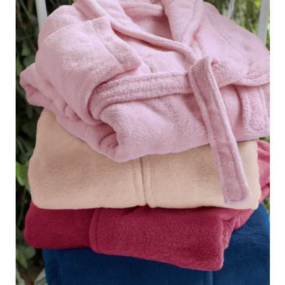 roupao robe hobby banho quentinho macio microfibra