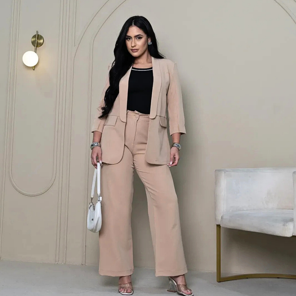 Conjunto Feminino Alfaiataria Premium  Blazer Mode