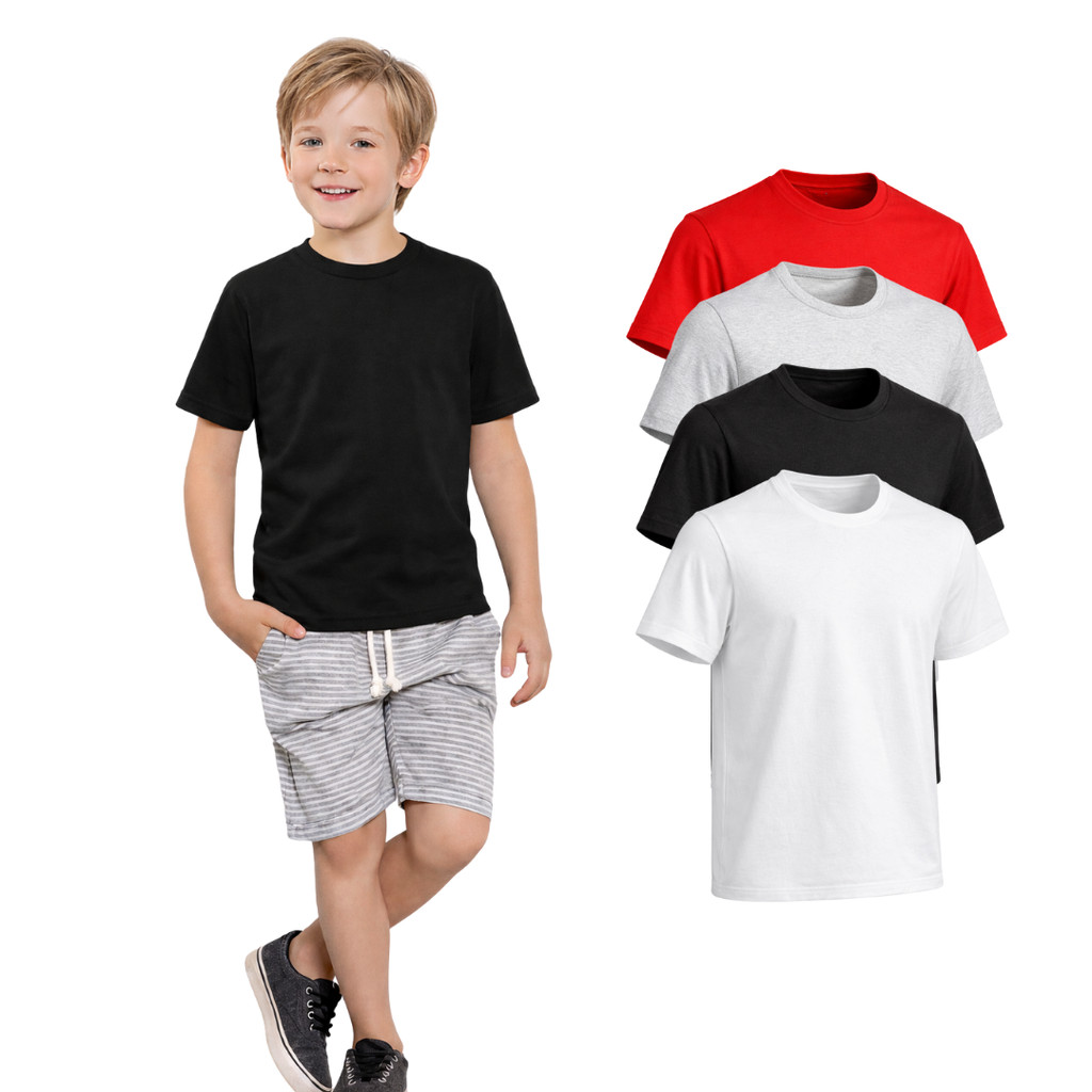 Camiseta Infantil Masculina Manga Curta 100% Algod