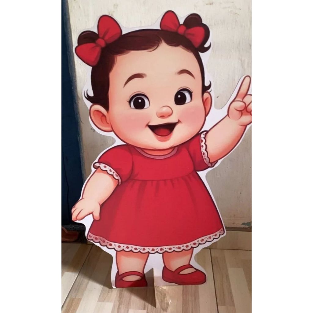 DISPLAY CHÃO MDF FOTO CRIANÇA PARA FESTA PERSONA