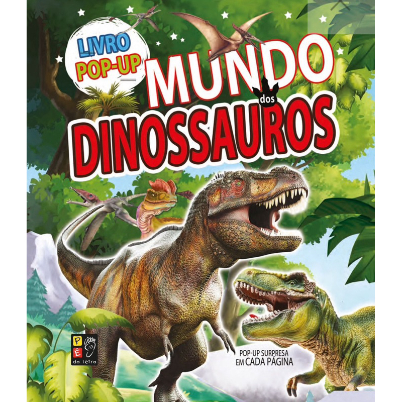 mundo dos dinossauros pop-up 3D