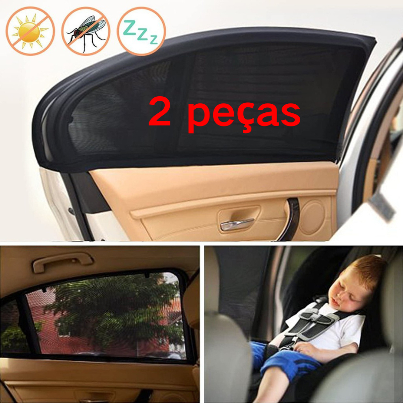 Kit 2 Capa Cortina Proteção Solar Anti Vento Pro