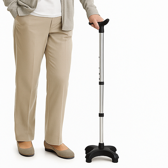 Bengala Bastão Idoso Ortopédico 4 Apoios Regulá