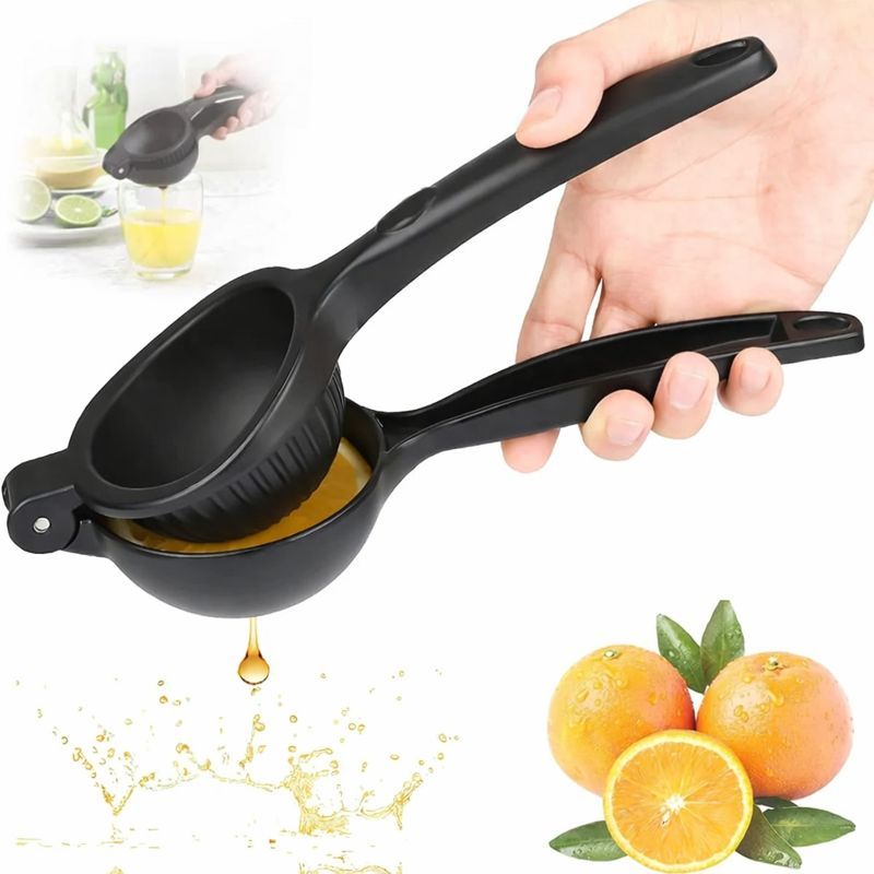 Espremedor De Limão Grande Profissional Preto