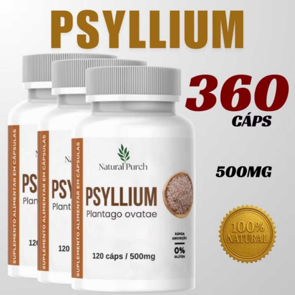 Psyllium 120 capsulas 100% Original pissilio Fibra