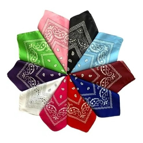 Bandana Estampada Lenço Feminino Masculino Vária