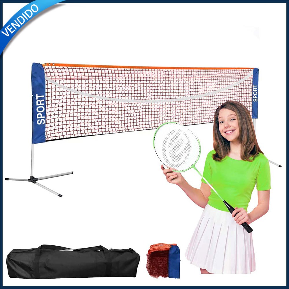 Suporte de rack de badminton portátil, fácil de 