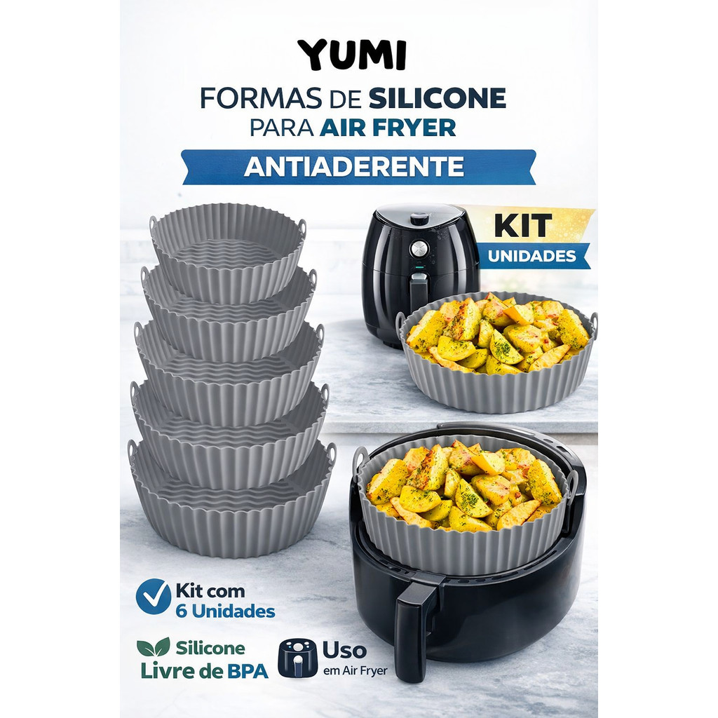 Formas Silicone Pra Fritadeira Air Fryer Micro-ond