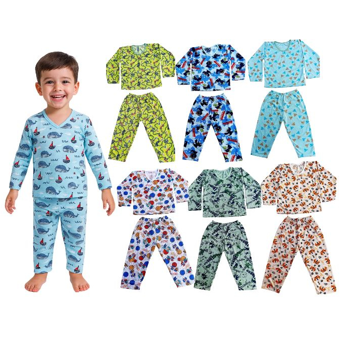 Kit 4 Peças de Pijama Infantil Menino ENVIO IMEDI