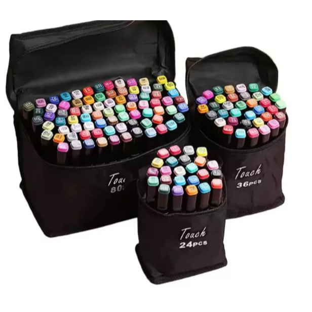 KIT 24/36/48/60/80/120 Estojo Bolsa Caneta Marcado