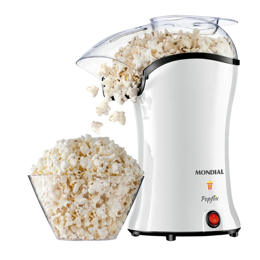 Pipoqueira Popflix, Mondial, Branco, 1200W, 127V &