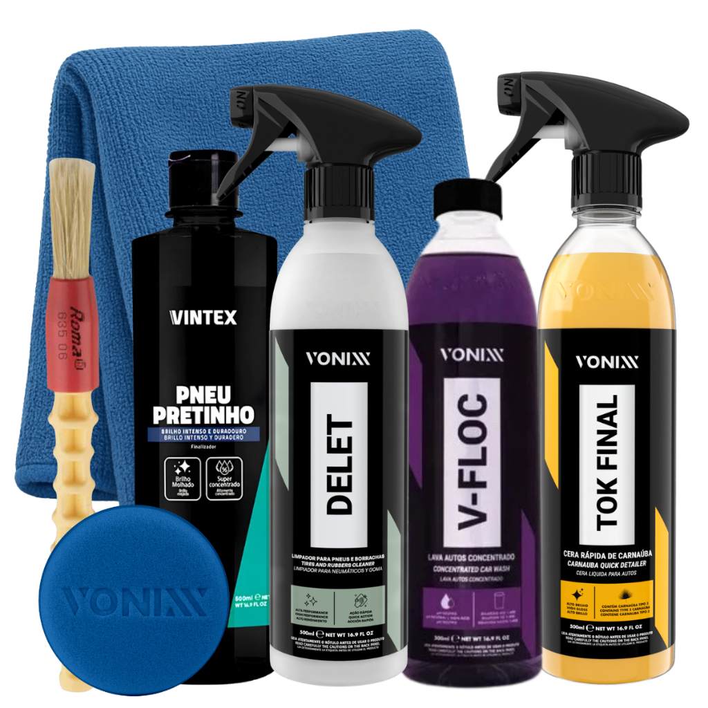 KIT CERA TOK FINAL SHAMPOO V-FLOC LIMPADOR DE BORR