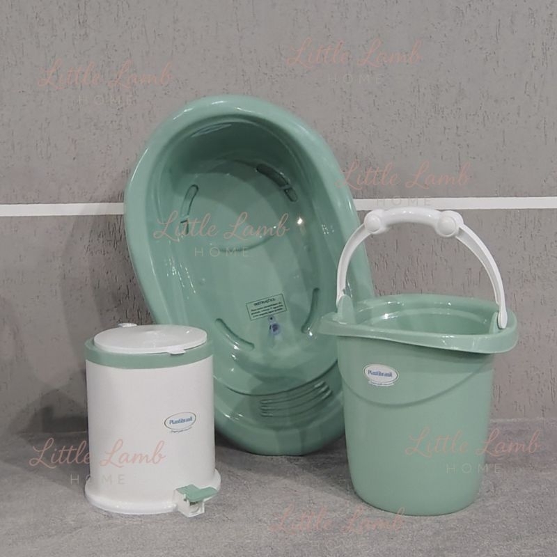 Kit Funcional Banheira 22L, Balde Ofurô 11L e Lix