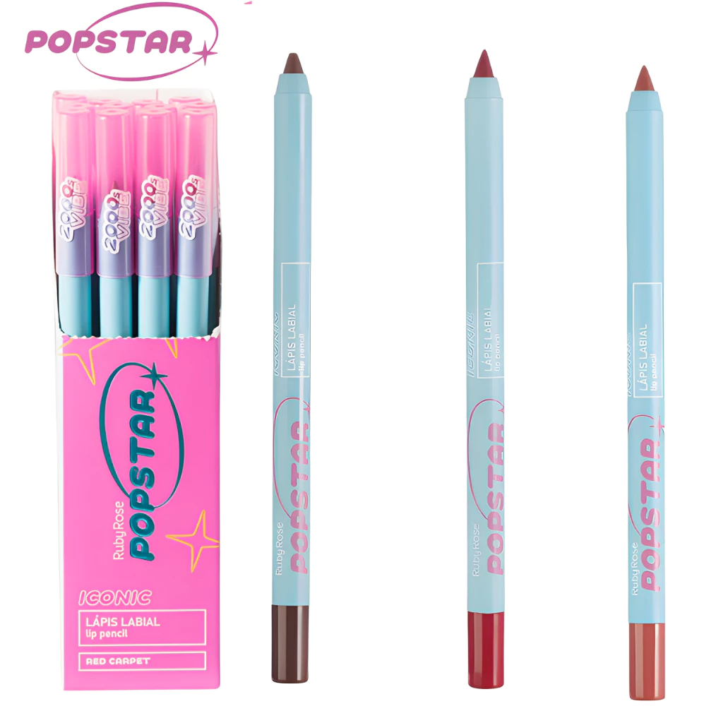 Lápis Labial Ruby Rose Popstar Anos 2000 Textura