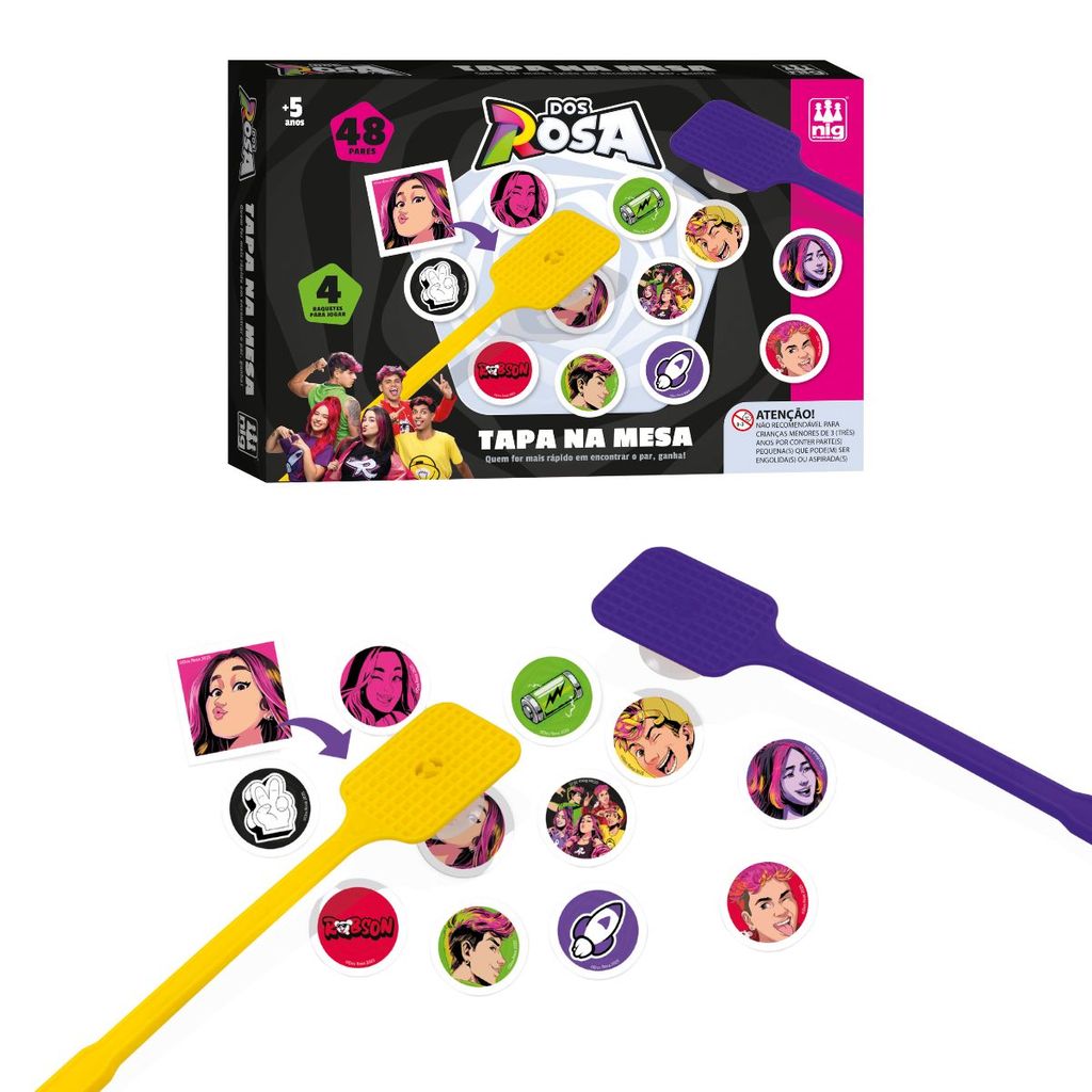 Jogo Divertido Tapa Na Mesa Dos Rosa Youtubers Nig