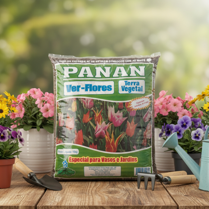 Terra Vegetal Orgânica Adubada com Húmus até 20