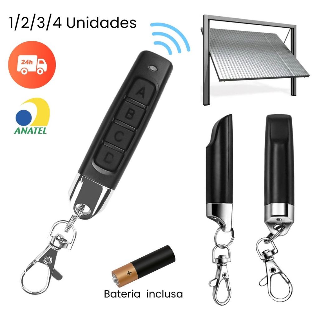 Kit Controle Para Portão Eletrônico Automático 