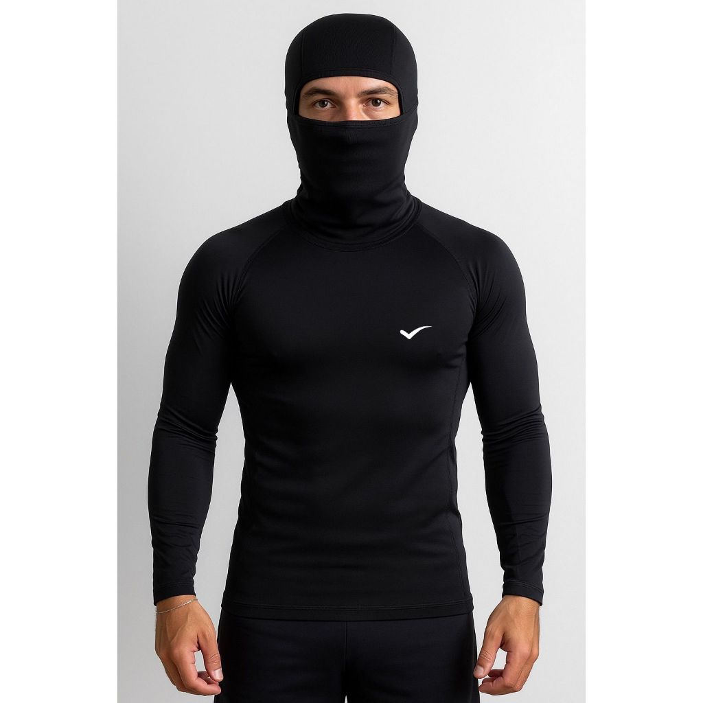 Kit Camisa Térmica com Balaclava Proteção UV 50