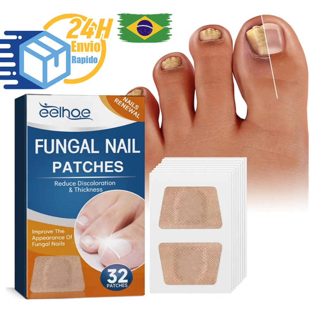 Kit Adesivo Reparador de Unhas dos Pés Cinza Fung
