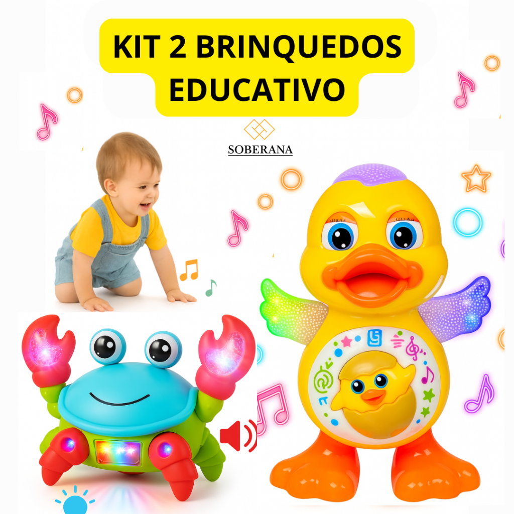 Kit Caranguejo Fujão e Pato Dançarino Grande Bri