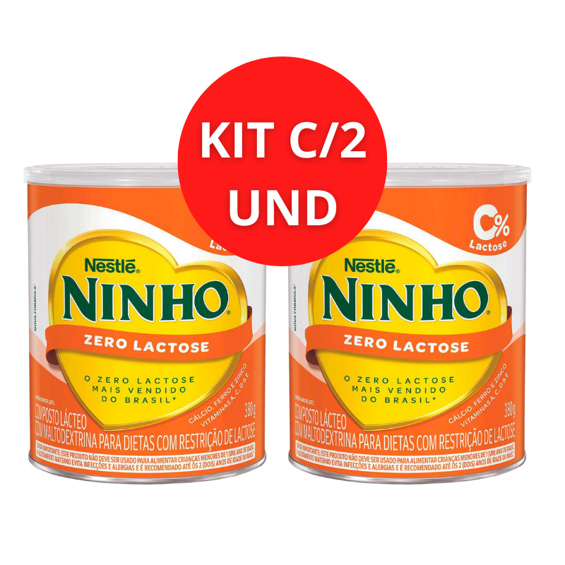 KIT C/2 Composto Lácteo Ninho Forti+ Zero Lactose