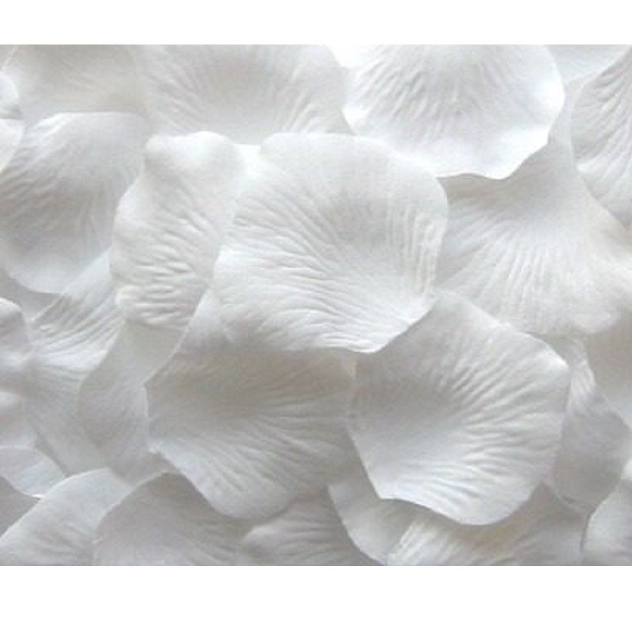2000 Pétalas de Rosas Artificiais Brancas Decora�