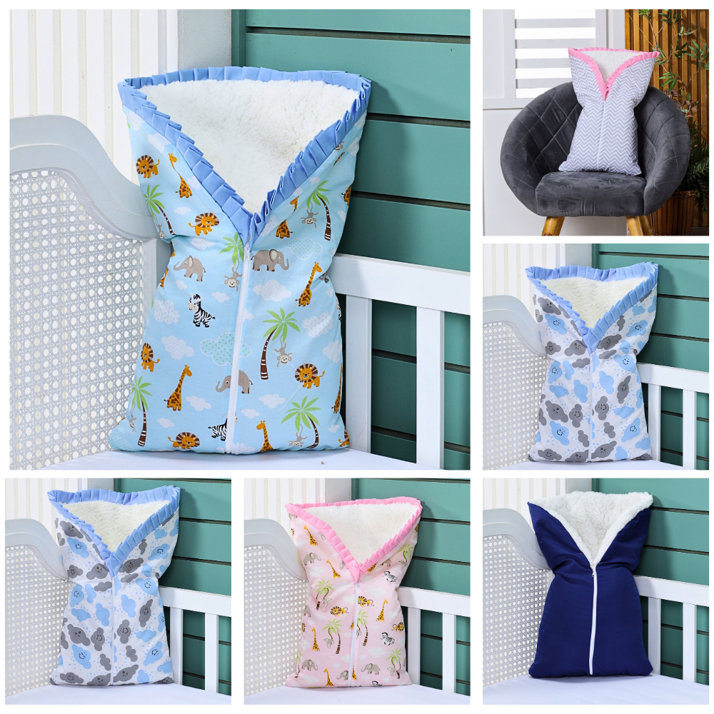 Saco de Dormir para Bebê Forrado com Sherpa Elás