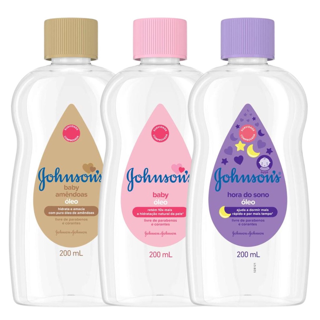 Óleo Johnsons Baby 200ml Todos os Tipos