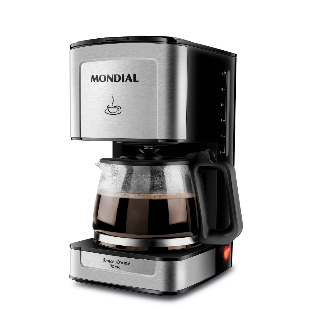 Cafeteira elétrica 800W jarra de vidro 32 xícara