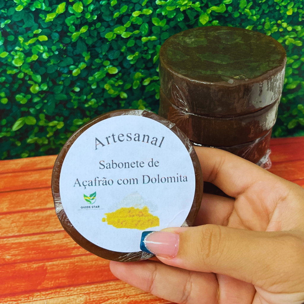 Sabonete Açafrão com Dolomita Depilatório e Cla