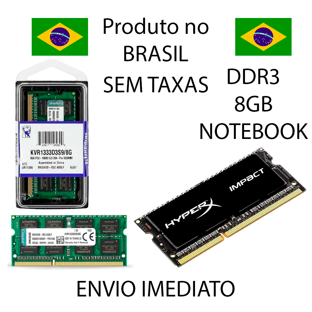 Memória Kingston NOTEBOOK DDR3 L 8GB , 1600MHz LA
