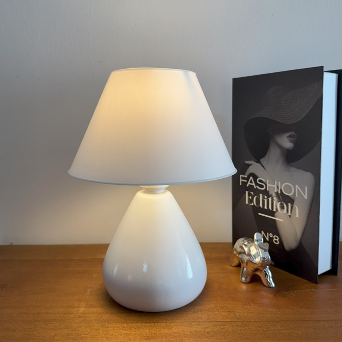 Abajur Luminaria de Ceramica Porcelana Gota Bivolt