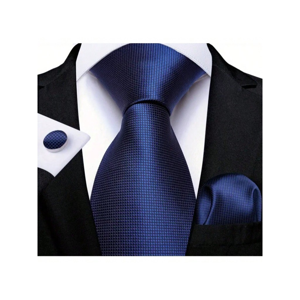 Gravata Masculina Azul Marinho Semi Slim várias o