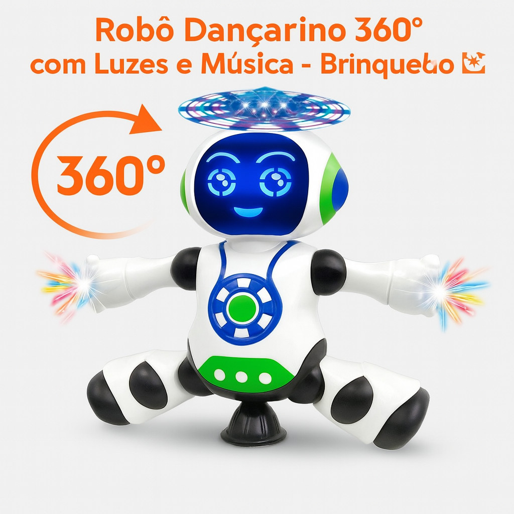 Robô Dançarino Brinquedo Musical Infantil com Lu