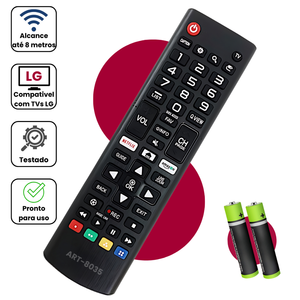 Controle Remoto LG Universal Smart TV LED Genéric