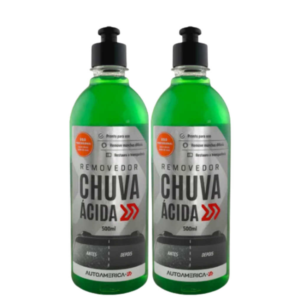 Kit Removedor de Chuva Ácida 500ml Limpa e Deseng