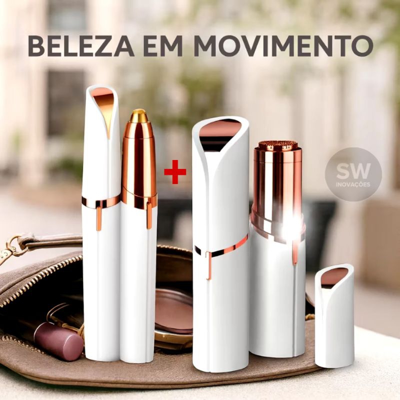 Kit Depilador Facial Sobrancelha Buço Nariz Ouvid