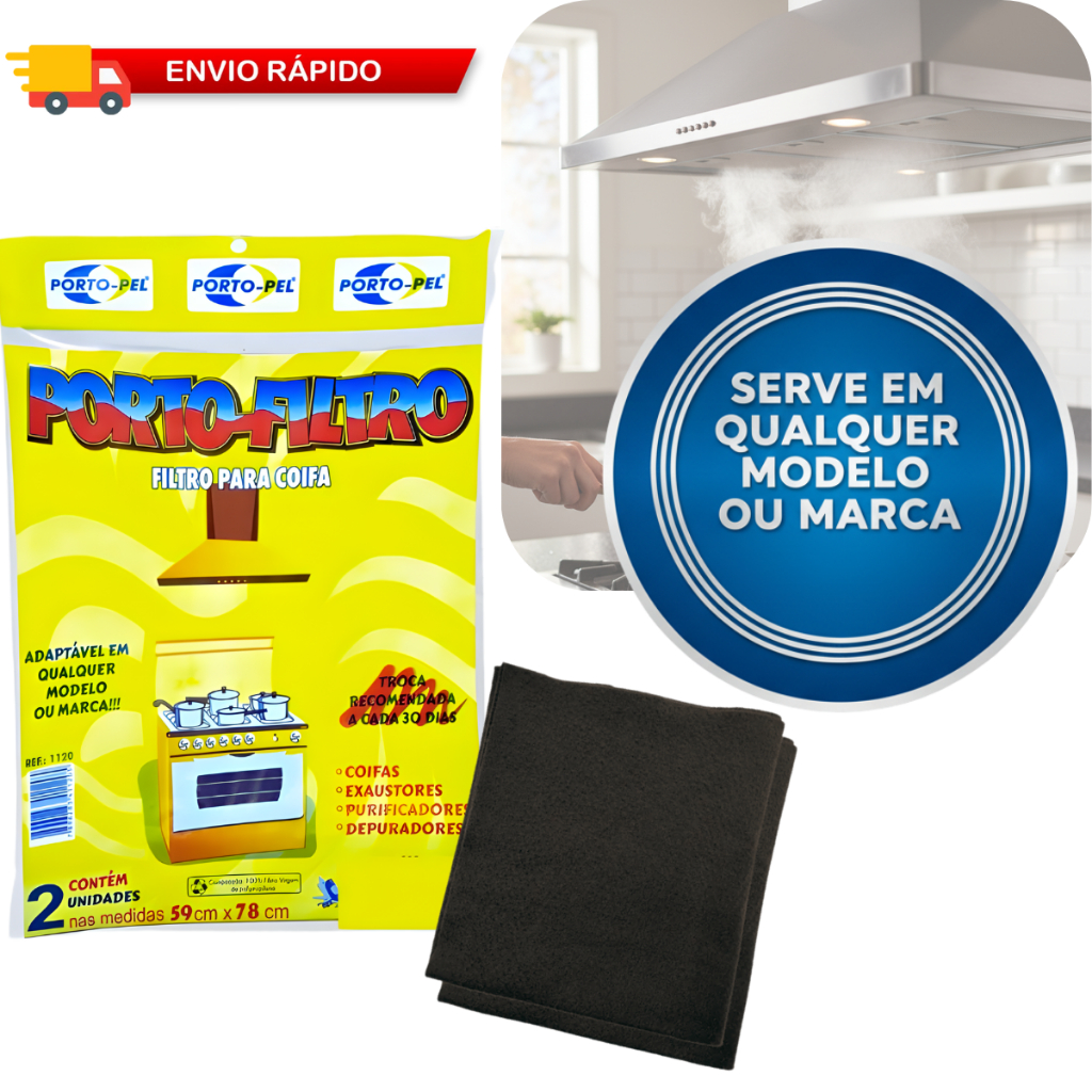 Filtros P/ Coifa Manta Depurador Exaustor Universa